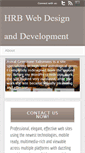 Mobile Screenshot of hrbwebdesign.com